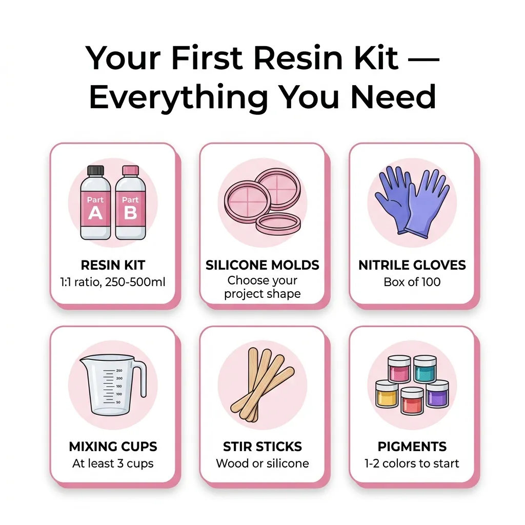 Essential starter supplies for your first resin project